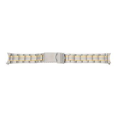JuwelmaLux Uhrenband Unisex Bicolor Edelstahl JL30-10-5025