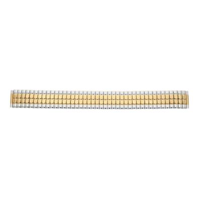 JuwelmaLux Uhrenarmband-Zugband Edelstahl teils gold plattiert JL30-10-4290
