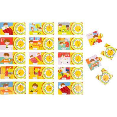 Lernpuzzle Uhrzeit