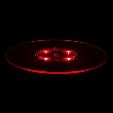 Elliot Lichtzauber Scheibe Mag 25cm rot 150cm Stab gemufft