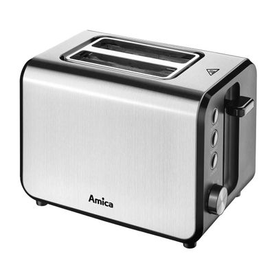 Toaster Amica TM 3030 Schwarz und Silber, 7 Bräunungsstufen
