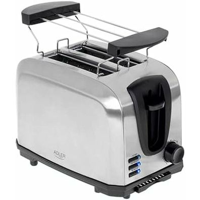 Toaster Adler AD 3222, 1000 W, 7 Bräunungsstufen, silber