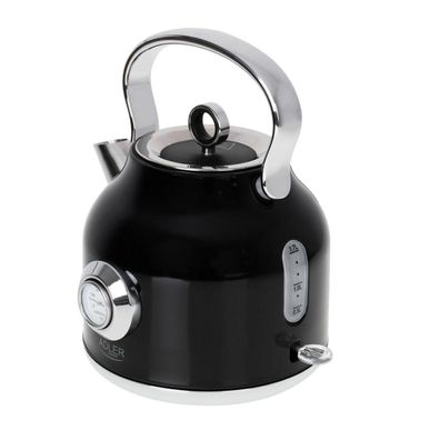 Wasserkocher Adler 1,7 L, 2200 W, Schwarz