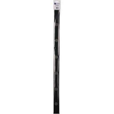 Alco Wandleiste Metall lackiert 5x50cm schwarz inkl. 2 Magneten