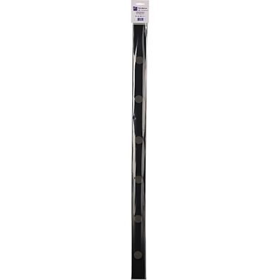 Alco Wandleiste Metall lackiert 5x100cm schwarz inkl. 4 Magneten