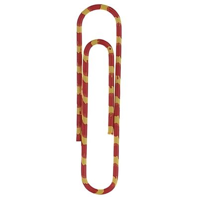 Alco Briefklammer ZEBRA Metall kunststbe 50mm gelb-orange 100 Stück