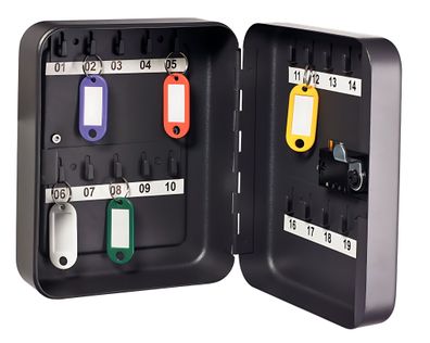 Alco Schlüsselschrank Stahlblech für 20 Schlüssel anthrazit