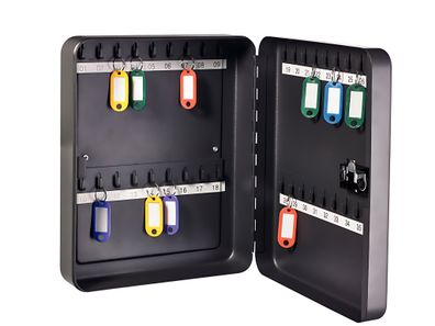 Alco Schlüsselschrank Stahlblech für 36 Schlüssel anthrazit