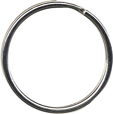 Alco Schlüsselring Stahl glanzvernickelt 30mm Ø 100 ST