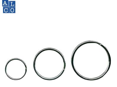 Alco Schlüsselring Stahl glanzvernickelt 15mm Ø 100 ST