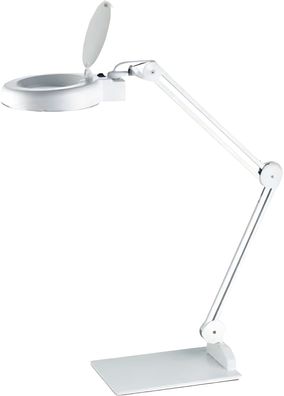 Alco LED-Lupenleuchte 9225 Metall 5 mit 3 Dioptrien 13W weiß