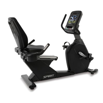 Spirit Fitness CR900 Schwarz TFT Studio-Liegeergometer