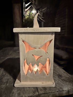 Halloween, Kürbis, Holzlaterne, Laterne, Holz, Deko