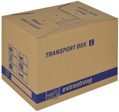 10x tidyPac® 30000925 Transportboxen 500x350x355 mm braun