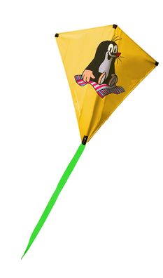 Elliot Drachen Eddy Maulw. Tepp 75x75cm Gfk4mm gelb