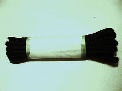 1, Paar Schnürsenkel rund D=4mm schwarz 75cm lang