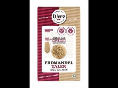 Naturkornmühle Werz 6x Erdmandel Taler, Reis Vollkornkekse, glutenfrei 125g