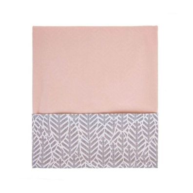 Kinder-Wendetischdecke Velvet Womar 75x100 grau und lachs