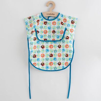 Baby-Lätzchen-Schürze New Baby 42x35 cm blau
