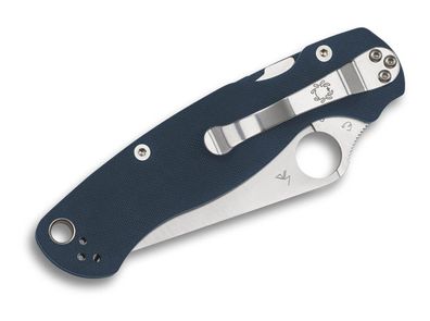 Spyderco Para Military 2 CPM SPY27 G10 Blue PlainEdge