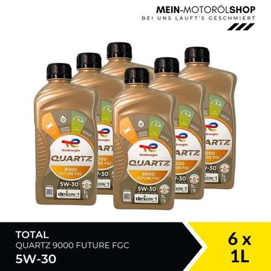 Total Quartz 9000 Future FGC 5W-30 6x1 Liter