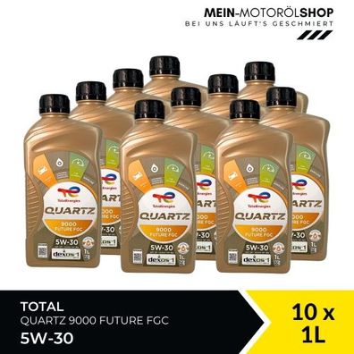 Total Quartz 9000 Future FGC 5W-30 10x1 Liter