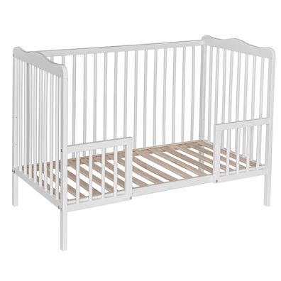 Best For Kids Gitterbett Kinderbett 120x60 cm | Höhenverstellbar, Rausfallschutz