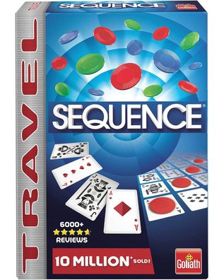 Goliath Sequence Travel Kartenspiel Reiseversion Strategie Spiel 2-6 Spieler