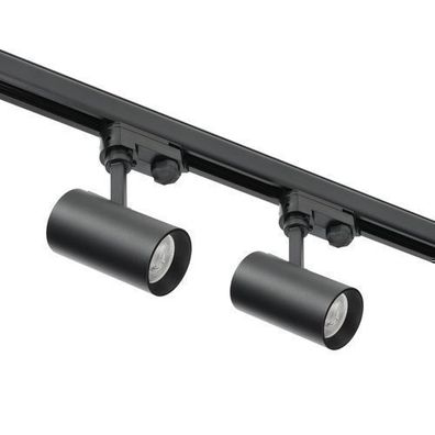 3-Phasen-Schienen-Set Nextrack-schienensystem Komplett-Set Schwarz