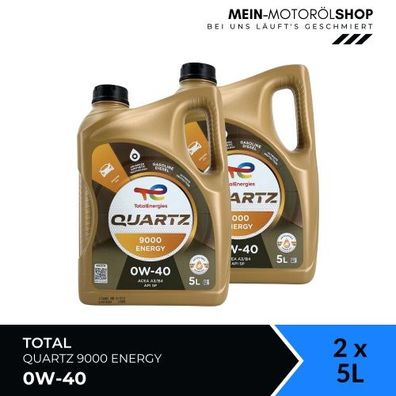 Total Quartz 9000 Energy 0W-40 2x5 Liter