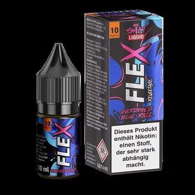 Revoltage Flex Overdosed Blue Razz Liquid 10mg/ml