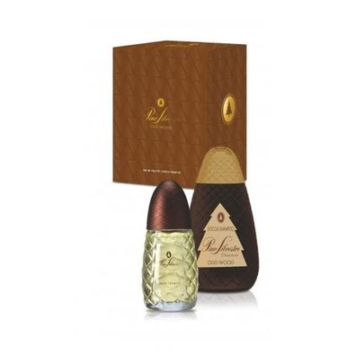Pino Silvestre Oud Wood Geschenk-Set Eau de Toilette 75 ml & Duschshampoo 400ml