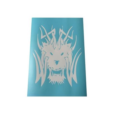 Airbrush Klebeschablonen Schablone Set Monster Tribal Wolf Stencil A4