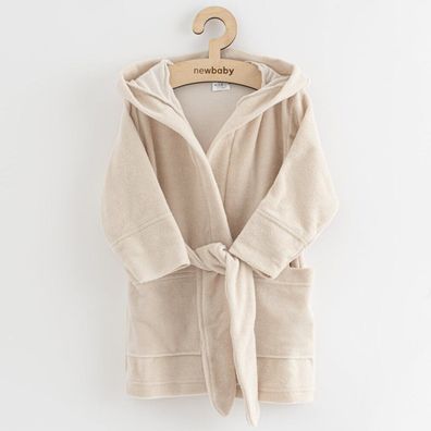 Baby Frottee-Bademantel New Baby Bequem beige