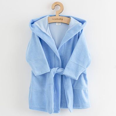 Baby Frottee Bademantel New Baby Bequem blau