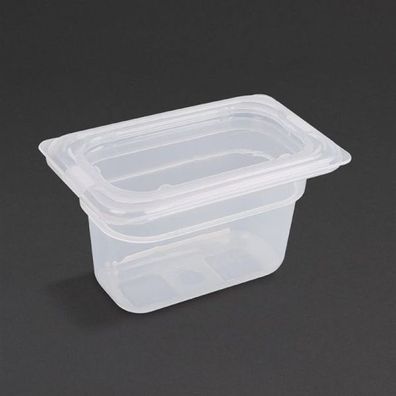 Vogue Polypropylen Gn-Behälter Gn19 100mm (4 Stück)