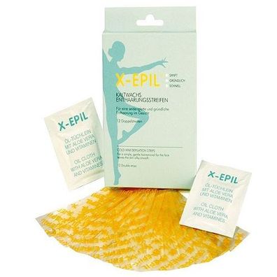 X-Epil Kaltwachsstreifen für das Gesicht 2 x 9 cm