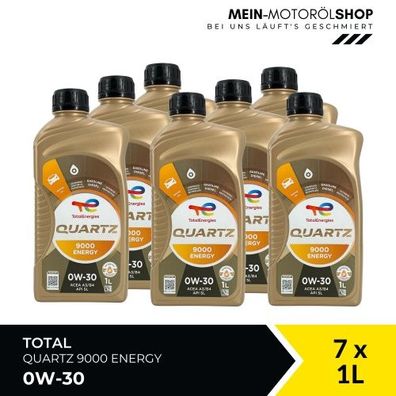 Total Quartz 9000 Energy 0W-30 7x1 Liter