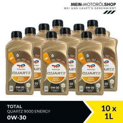 Total Quartz 9000 Energy 0W-30 10x1 Liter