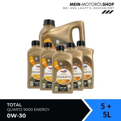 Total Quartz 9000 Energy 0W-30 5 + 5 Liter