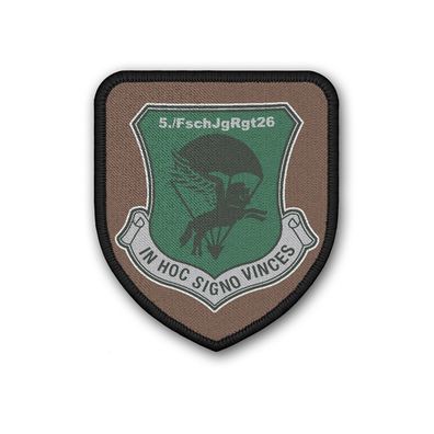 Patch 5 FschJgBtl 26 Fallschrimjägerregiment Fallschirmjäger In Hoc Signo #41399