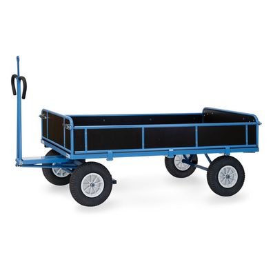 Fetra Handpritschenwagen mit Zugoese, Bordwaenden und Polyurethanbereifung, 1940x940