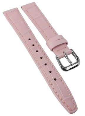 Festina Damen | Uhrenarmband Leder rosa Krokooptik 15mm | F20691/3