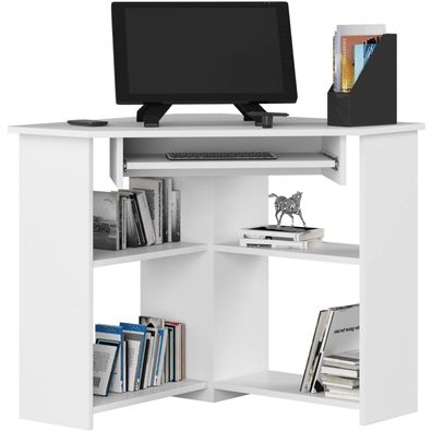 Schreibtisch, ecktisch, Eckschreibtisch für Home Office, 80x74x80 cm