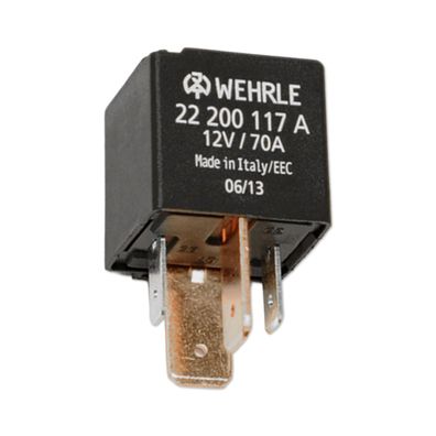 Relais | Mini | WEHRLE | 4-polig | Schließer | 12V | 70A