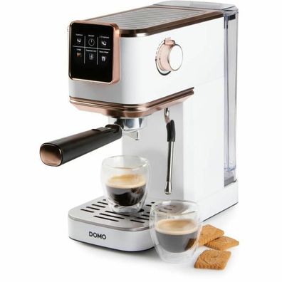 Kaffeemaschine Domo DO746K 3-in-1 Espressomaschine Weiß und Rosa