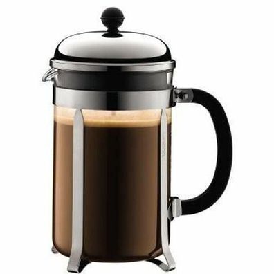French Press Bodum Edelstahl und Glas 12 Tassen