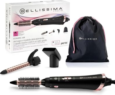 Bérsten-Haartrockner imetec Bellissima Ceramic Hair schwarz-rosa