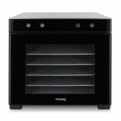 Lebensmitteltrockner H. Koenig mit 6 Tabletts und LCD-Touchscreen