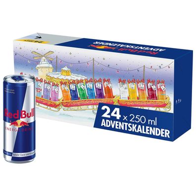 Red Bull Adventskalender 2025 mit 24 Dosen, Energy Drinks Advent Kalender